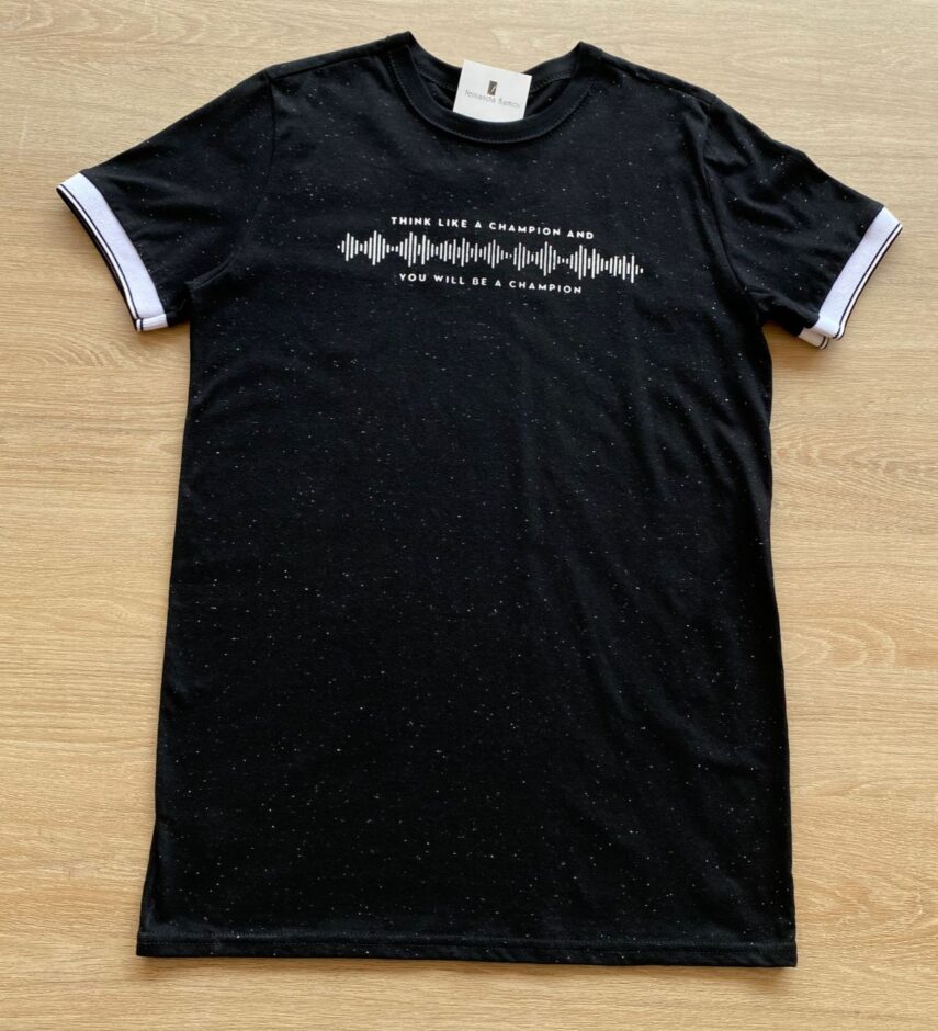 Camiseta Infantil Masculina Manga Curta Alongada Preta Fernanda Ramos Kids