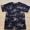 fernandaramoskids com br Camiseta Infantil Masculina Manga Curta Preta Dinossauros2