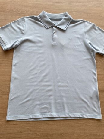 Camiseta Polo Infantil Masculina Casual Slim Manga Curta Azul Fernanda Ramos Kids