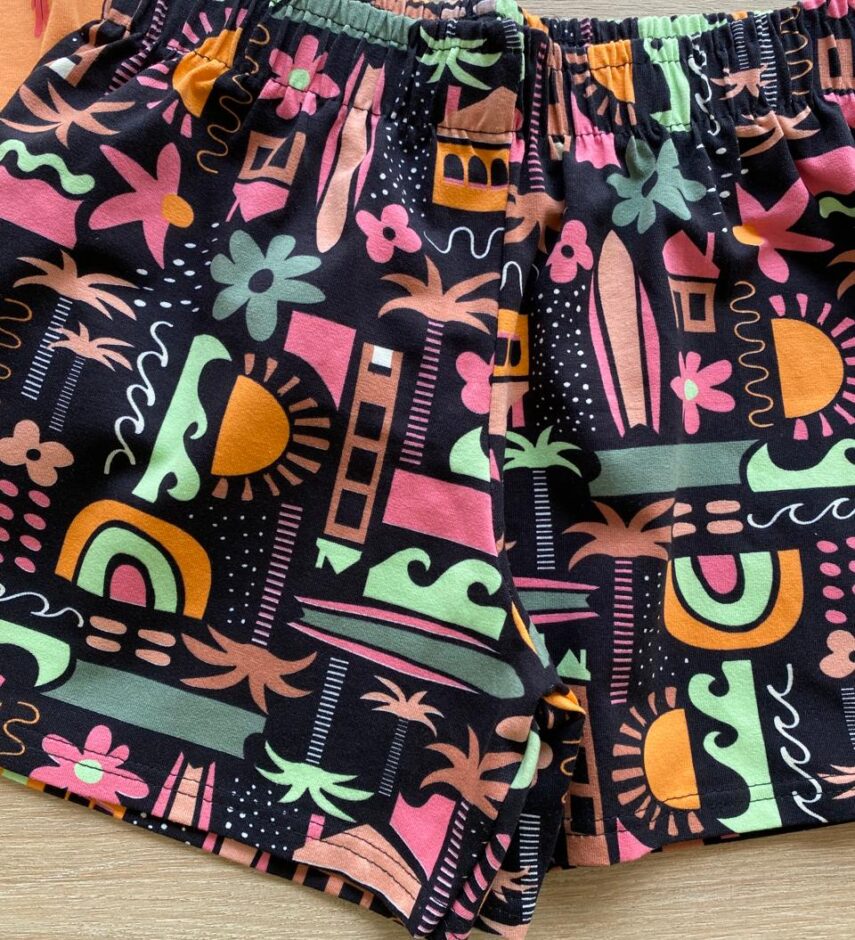 fernandaramoskids com br Conjunto Feminino Infantil Regata Summer e Short Estampado2