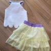 fernandaramoskids com br Conjunto Infantil Feminino Blusa Cropped e Saia Verde Lima2