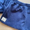 fernandaramoskids com br Conjunto Infantil Feminino Blusa Cropped e Short Saia Azul Marinho1