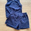 fernandaramoskids com br Conjunto Infantil Feminino Blusa Cropped e Short Saia Azul Marinho2