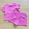 fernandaramoskids com br Conjunto Infantil Feminino Blusa Cropped Manga Curta e Short Lilás2