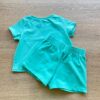 fernandaramoskids com br Conjunto Infantil Feminino Blusa Cropped Manga Curta e Short Verde3