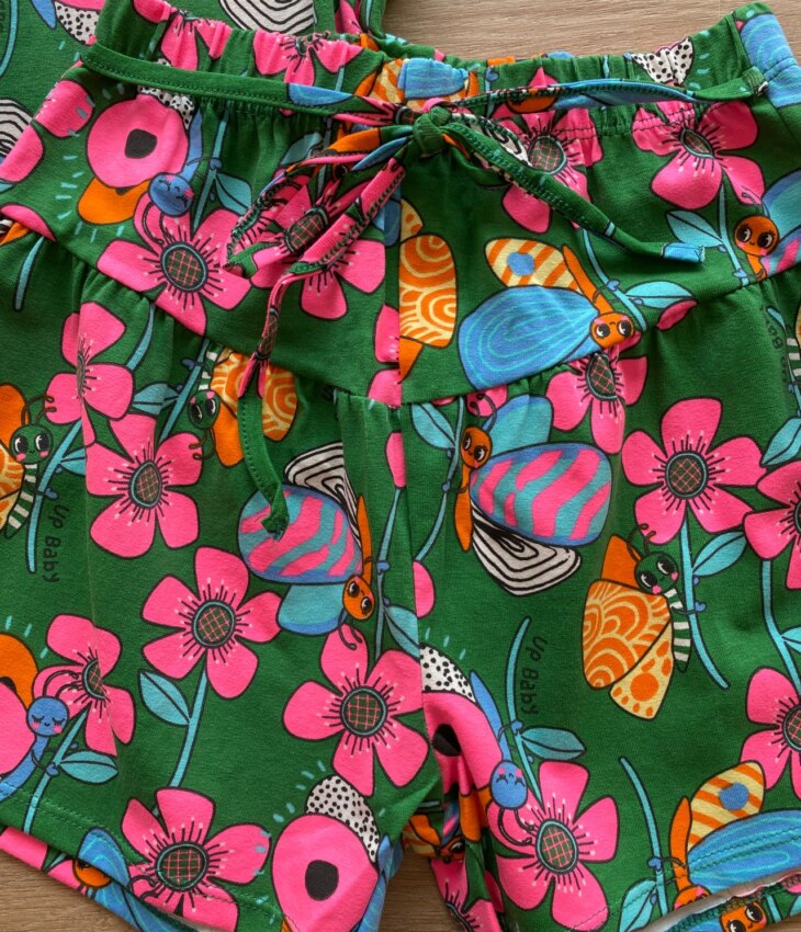 fernandaramoskids com br Conjunto Infantil Feminino Blusa e Short em Cotton Estampa Floral2