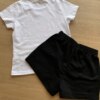 fernandaramoskids com br Conjunto Infantil Feminino Blusa Branca Trend e Short Preto3