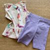 fernandaramoskids com br Conjunto Infantil Feminino Blusa Estampada e Bermuda Lilás3
