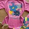 fernandaramoskids com br Conjunto Infantil Feminino Blusa Lilás e Calça Legging Estampada1