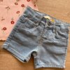 fernandaramoskids com br Conjunto Infantil Feminino Blusa Salmão Estampada e Short Jeans2