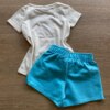 fernandaramoskids com br Conjunto Infantil Feminino Blusa Summer Off White e Bermuda Azul3