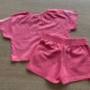 fernandaramoskids com br Conjunto Infantil Feminino Cropped e Short Rosa3