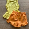 fernandaramoskids com br Conjunto Infantil Feminino Regata e Short Laranja Sorvetinho3