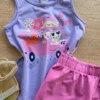 fernandaramoskids com br Conjunto Infantil Feminino Regata Estampada e Short Lilás1