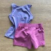 fernandaramoskids com br Conjunto Infantil Feminino Regata Estampada e Short Lilás3