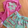 fernandaramoskids com br Conjunto Infantil Feminino Regata Lilás e Short Verde Água Estampado1