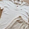 fernandaramoskids com br Conjunto Infantil Masculino Camisa Polo Off White e Bermuda Cru1