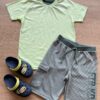 Conjunto Infantil Masculino Camiseta Genuine e Bermuda Listrada Fernanda Ramos Kids