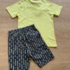 fernandaramoskids com br Conjunto Infantil Masculino Camiseta Verde Lima e Bermuda Estampada3
