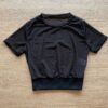 Cropped Infantil Feminino Tule Preto com Transparência Fernanda Ramos Kids