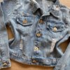 fernandaramoskids com br Jaqueta Infantil Feminina Jeans com Detalhe em Destroyed1