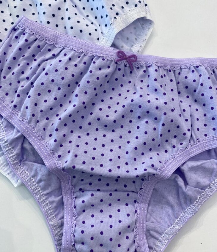 fernandaramoskids com br Kit 3 Calcinhas Infantil Feminina em Algodão Bolinhas3