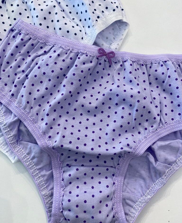 fernandaramoskids com br Kit 3 Calcinhas Infantil Feminina em Algodão Bolinhas3
