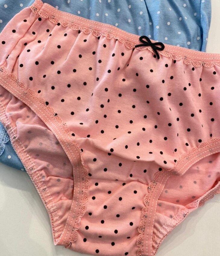 fernandaramoskids com br Kit 3 Calcinhas Infantil Feminina Poá em Algodão6