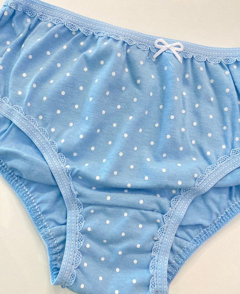 fernandaramoskids com br Kit 3 Calcinhas Infantil Feminina Poá em Algodão7