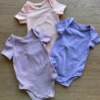 fernandaramoskids com br Kit Body Infantil Feminino Lilás Estampado, Listrado e Salmão1