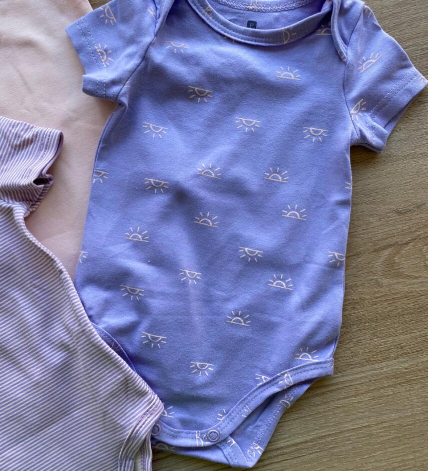 fernandaramoskids com br Kit Body Infantil Feminino Lilás Estampado, Listrado e Salmão3