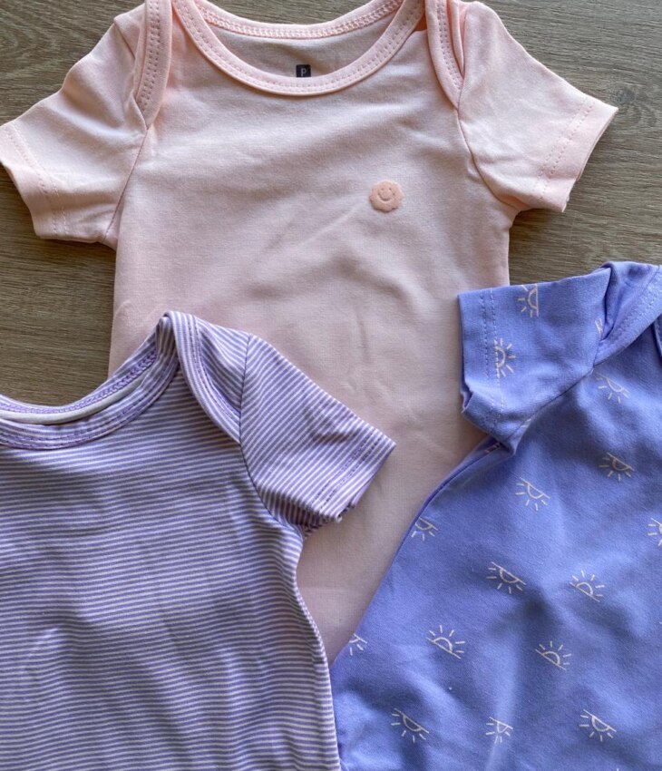 fernandaramoskids com br Kit Body Infantil Feminino Lilás Estampado, Listrado e Salmão4