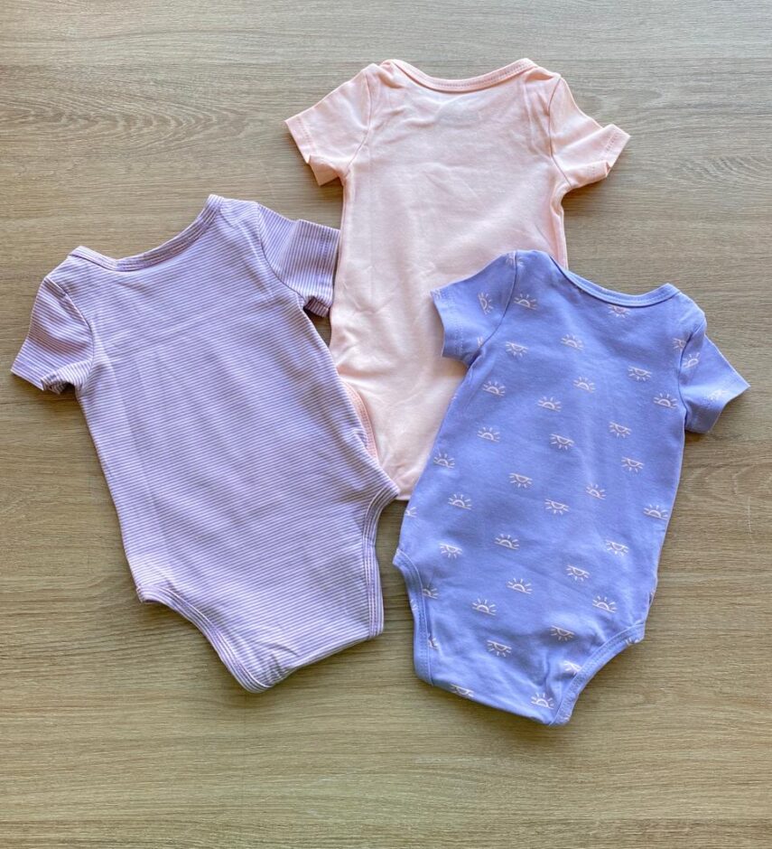 fernandaramoskids com br Kit Body Infantil Feminino Lilás Estampado, Listrado e Salmão5
