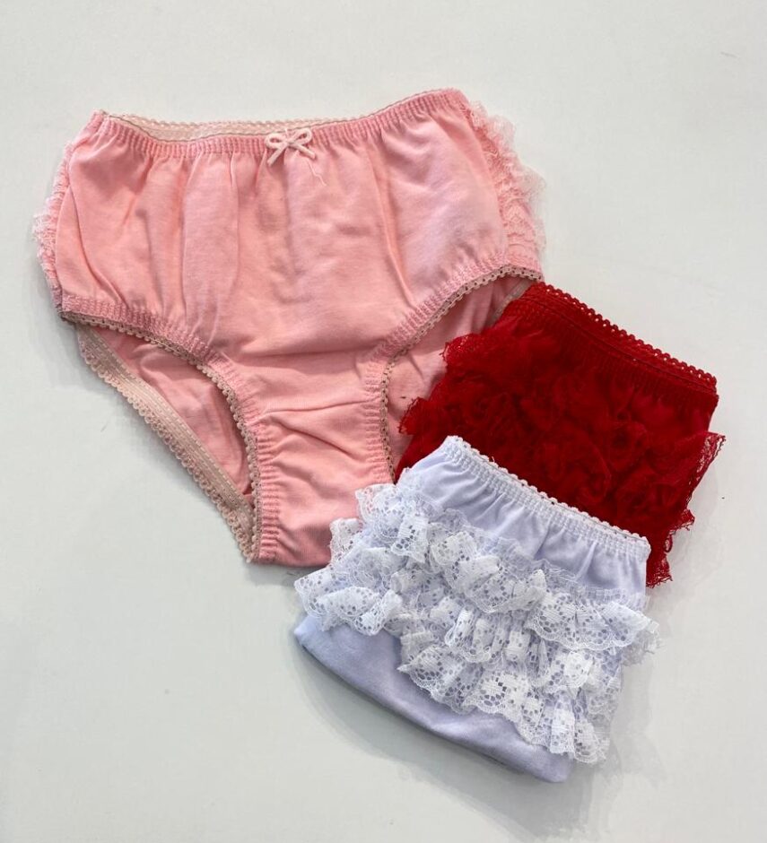 fernandaramoskids com br Kit Calcinha Infantil Feminina com Detalhe em Renda1