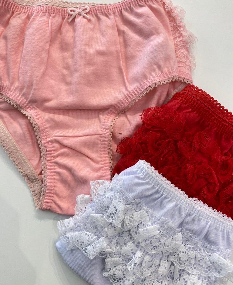 fernandaramoskids com br Kit Calcinha Infantil Feminina com Detalhe em Renda2