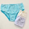fernandaramoskids com br Kit Calcinha Infantil Feminina de Algodão Azul, Off White e Branca1