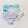 fernandaramoskids com br Kit Calcinha Infantil Feminina de Algodão Azul, Off White e Branca4