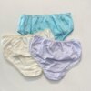 fernandaramoskids com br Kit Calcinha Infantil Feminina de Algodão Azul, Off White e Branca8