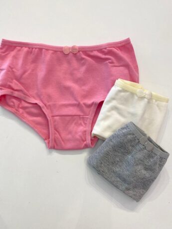 Kit Calcinha Infantil Feminina de Algodão com Elastano Coloridas Fernanda Ramos Kids
