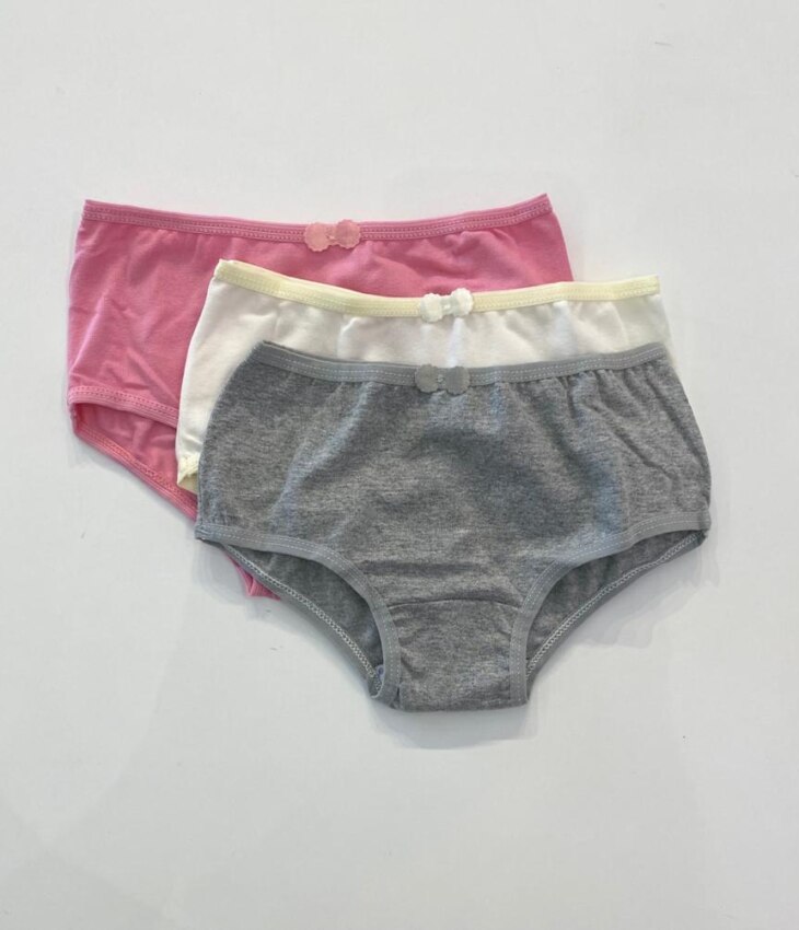 fernandaramoskids com br Kit Calcinha Infantil Feminina de Algodão com Elastano Coloridas5