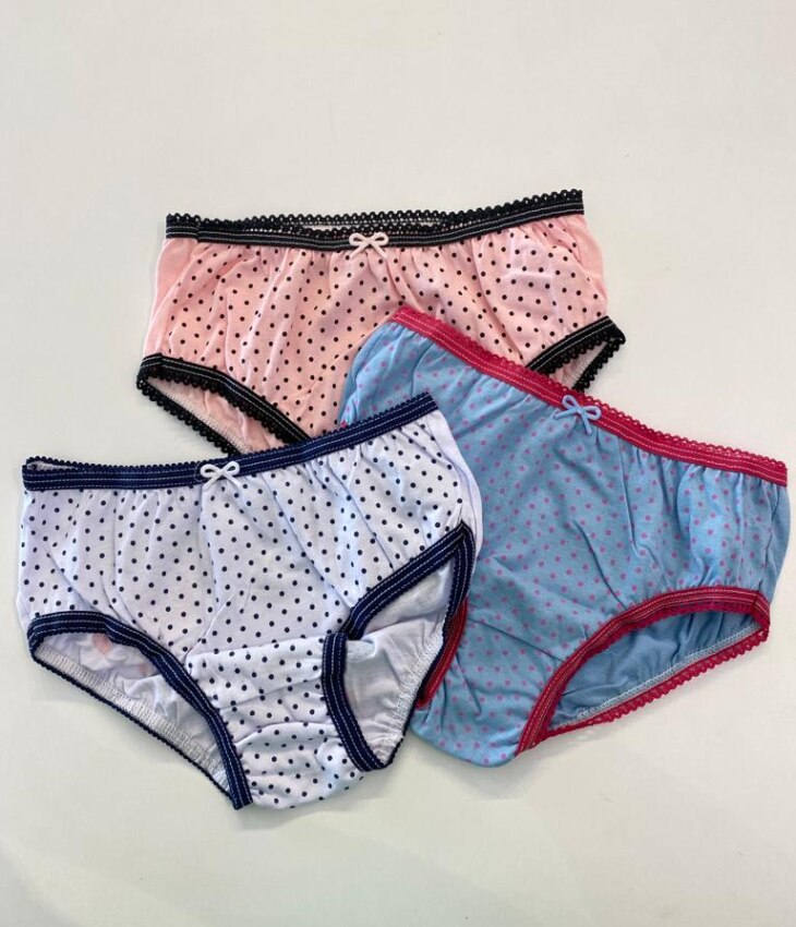 Kit Calcinha Infantil Feminina Estampada Fernanda Ramos Kids