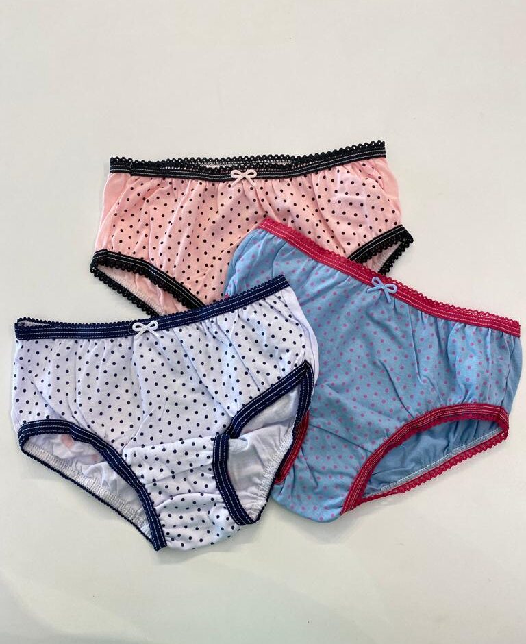 Kit Calcinha Infantil Feminina Estampada Fernanda Ramos Kids