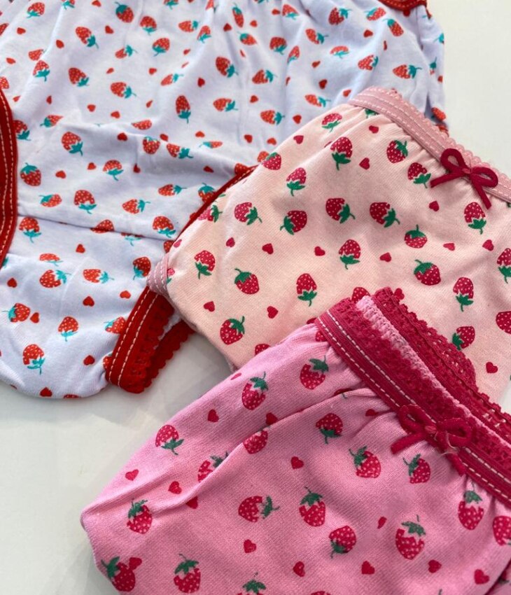 fernandaramoskids com br Kit Calcinha Infantil Feminina Estampada com Lacinho1