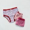 Kit Calcinha Infantil Feminina Estampada com Lacinho Fernanda Ramos Kids