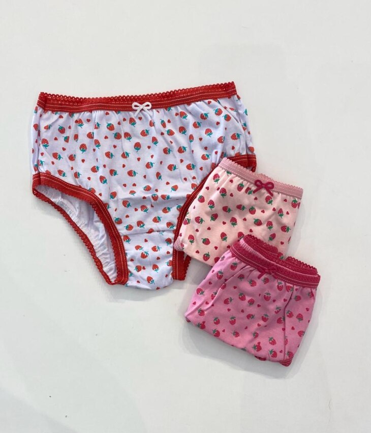 fernandaramoskids com br Kit Calcinha Infantil Feminina Estampada com Lacinho2