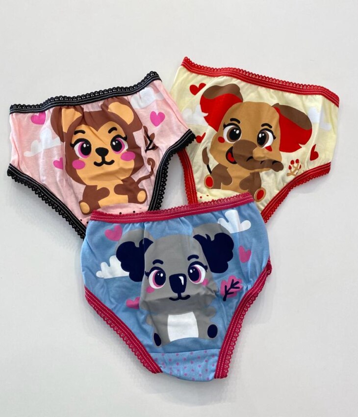 fernandaramoskids com br Kit Calcinha Infantil Feminina Estampada de Bolinhas5