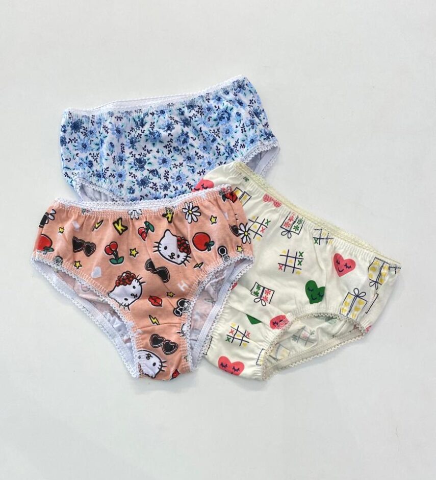fernandaramoskids com br Kit Calcinha Infantil Feminina Estampada em Algodão3