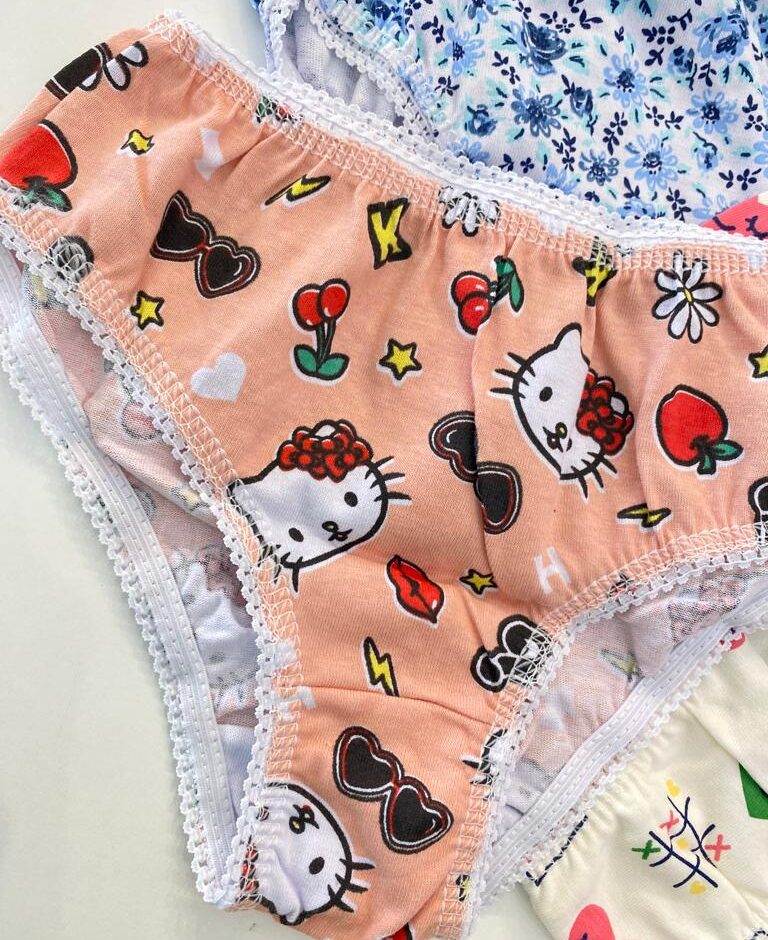 fernandaramoskids com br Kit Calcinha Infantil Feminina Estampada em Algodão4