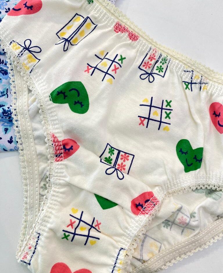 fernandaramoskids com br Kit Calcinha Infantil Feminina Estampada em Algodão5