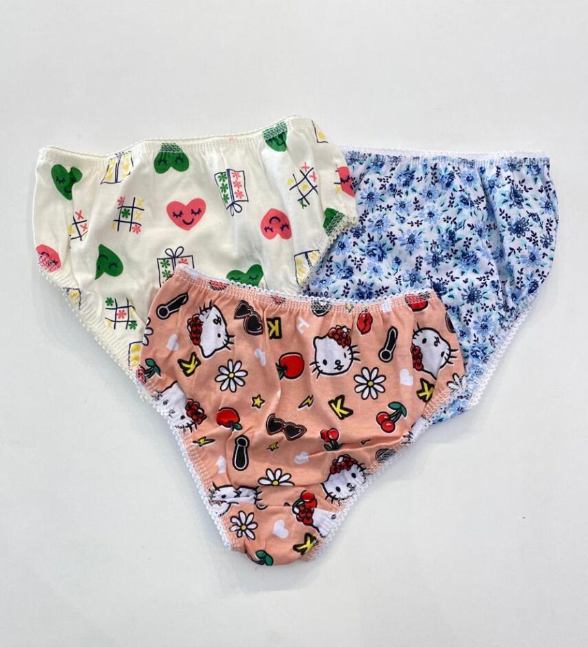 fernandaramoskids com br Kit Calcinha Infantil Feminina Estampada em Algodão7